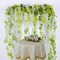 Wisteria Artificial Flowers Garland – 4 Pcs, 28.8 FT Total, White Silk Wisteria Vine for Home, Garden, Outdoor, Wedding Arch & Floral Decor
